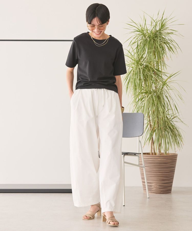 AMERICAN HOLIC「きれいめコットンベーシックTシャツ(5分袖)」|Tシャツ・カットソー|