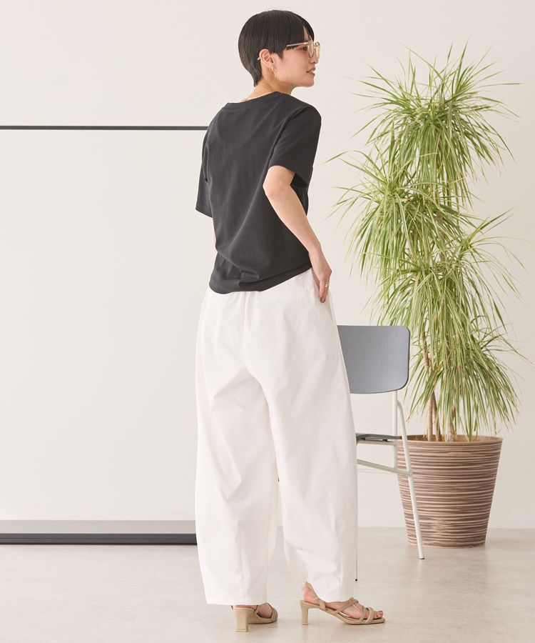 AMERICAN HOLIC「きれいめコットンベーシックTシャツ(5分袖)」|Tシャツ・カットソー|