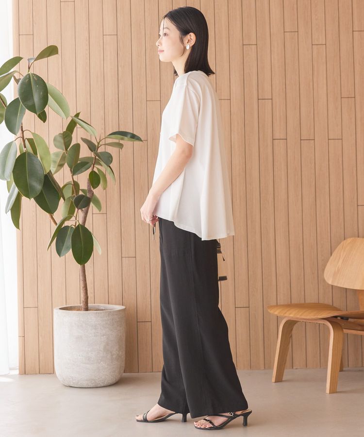 AMERICAN HOLIC「接触冷感バックフレア半袖プルオーバー」|Tシャツ・カットソー|