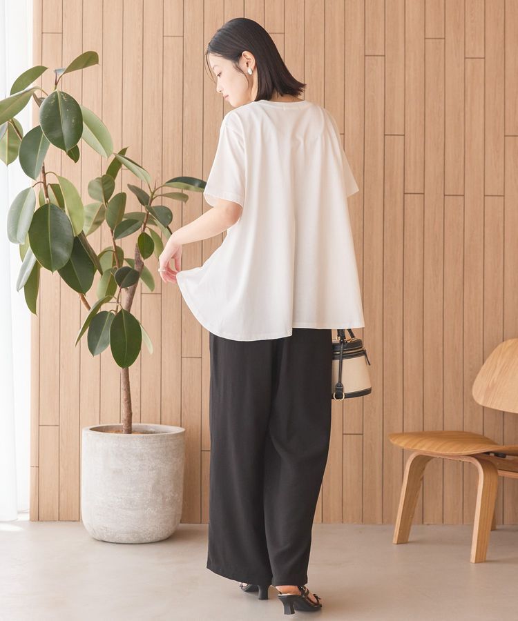 AMERICAN HOLIC「接触冷感バックフレア半袖プルオーバー」|Tシャツ・カットソー|