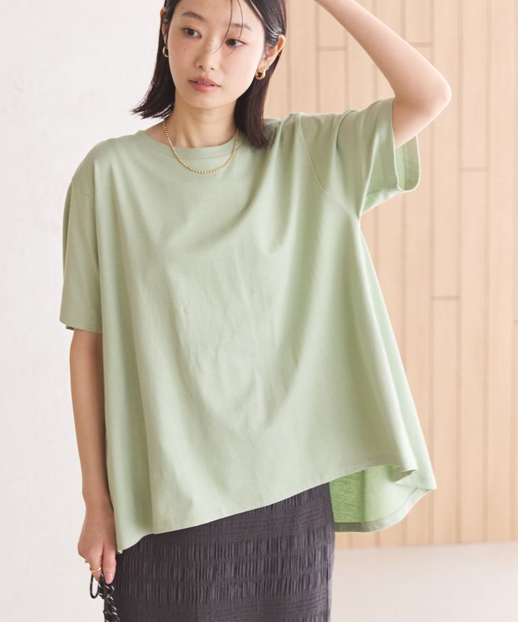 AMERICAN HOLIC「接触冷感バックフレア半袖プルオーバー」|Tシャツ・カットソー|