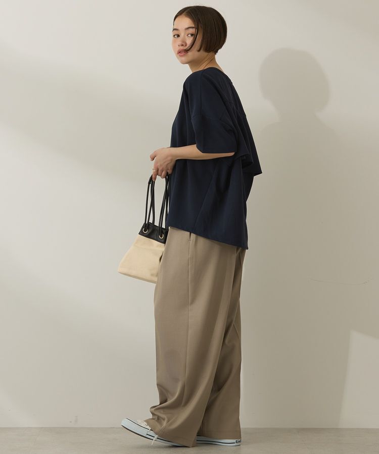 AMERICAN HOLIC「バックフリル半袖プルオーバー」|Tシャツ・カットソー|