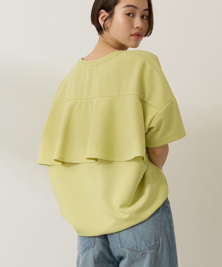 AMERICAN HOLIC「バックフリル半袖プルオーバー」|Tシャツ・カットソー|Pistachio