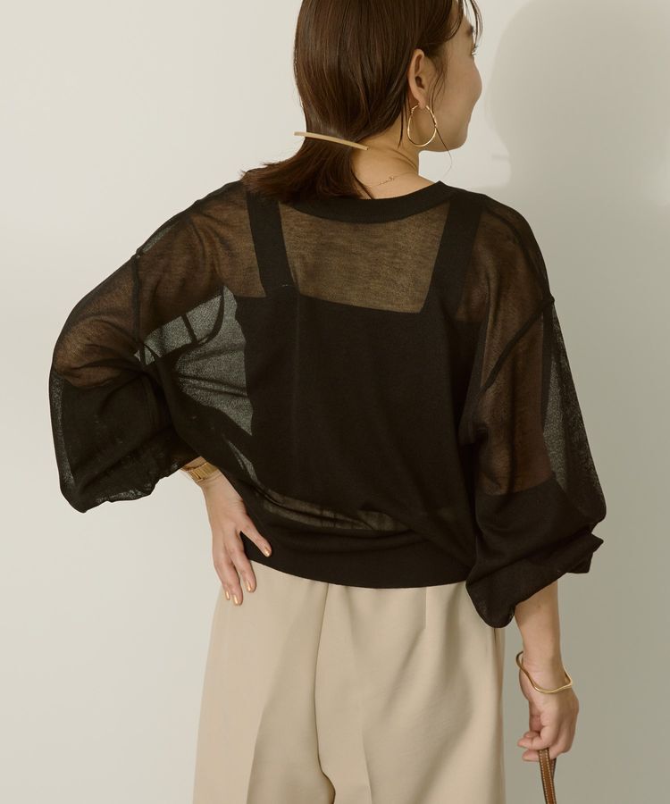 AMERICAN HOLIC「【WEB限定】接触冷感2WAYシアーニットカーディガン」|カーディガン|