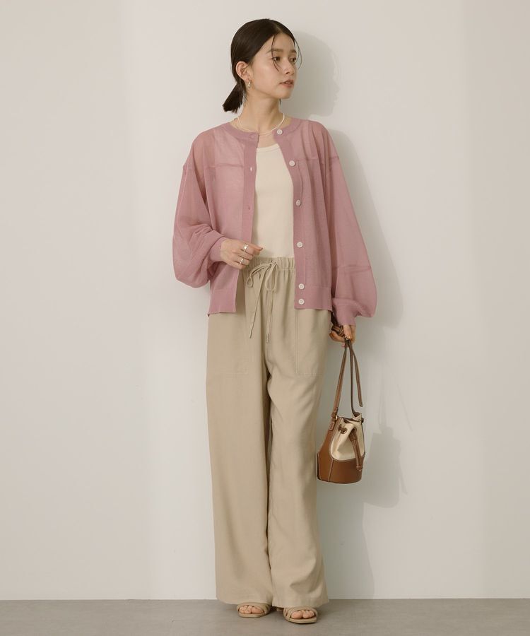 AMERICAN HOLIC「【WEB限定】接触冷感2WAYシアーニットカーディガン」|カーディガン|