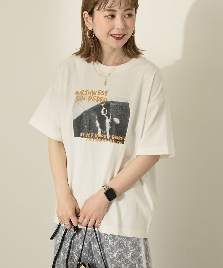 AMERICAN HOLIC「DogフォトプリントTシャツ」|Tシャツ・カットソー|