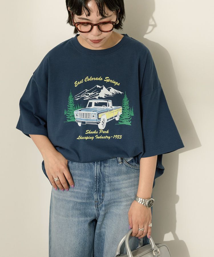 AMERICAN HOLIC「CarプリントTシャツ」|Tシャツ・カットソー|