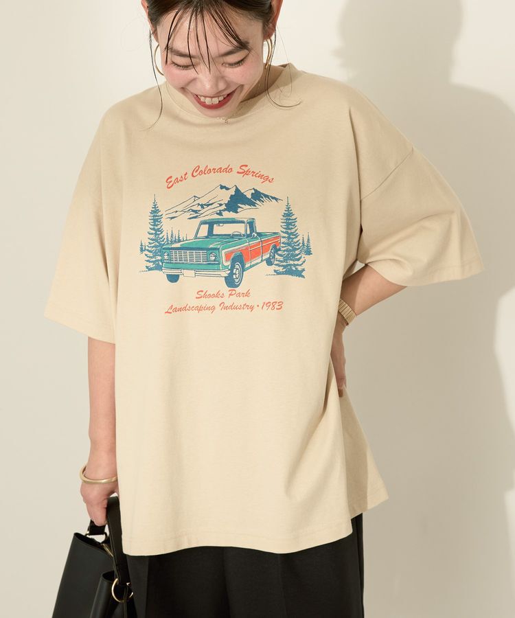 AMERICAN HOLIC「CarプリントTシャツ」|Tシャツ・カットソー|