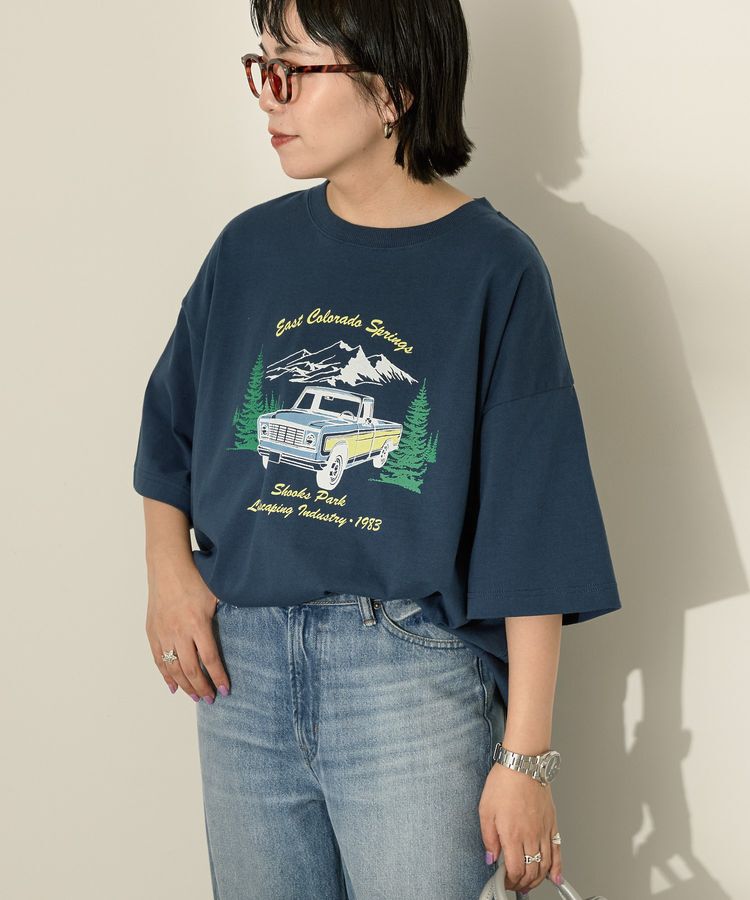 AMERICAN HOLIC「CarプリントTシャツ」|Tシャツ・カットソー|