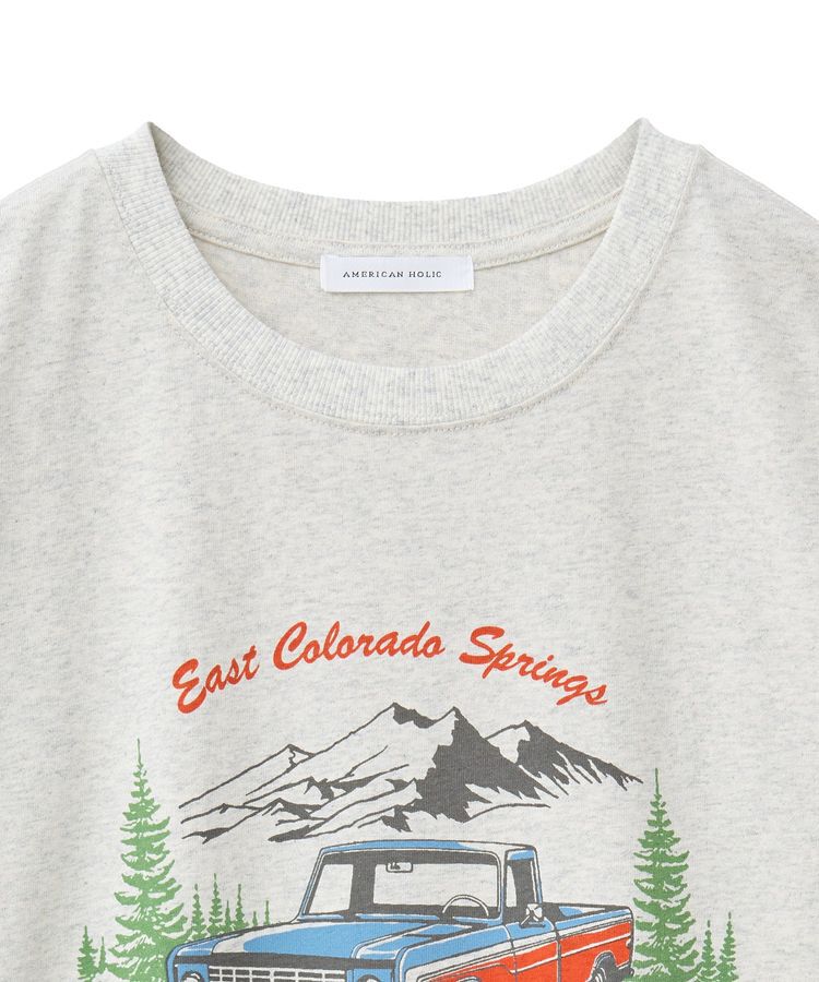 AMERICAN HOLIC「CarプリントTシャツ」|Tシャツ・カットソー|