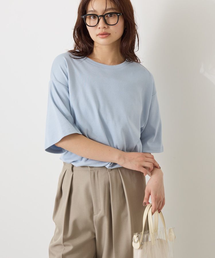 AMERICAN HOLIC「接触冷感スムースルーズクルーネックTシャツ」|Tシャツ・カットソー|