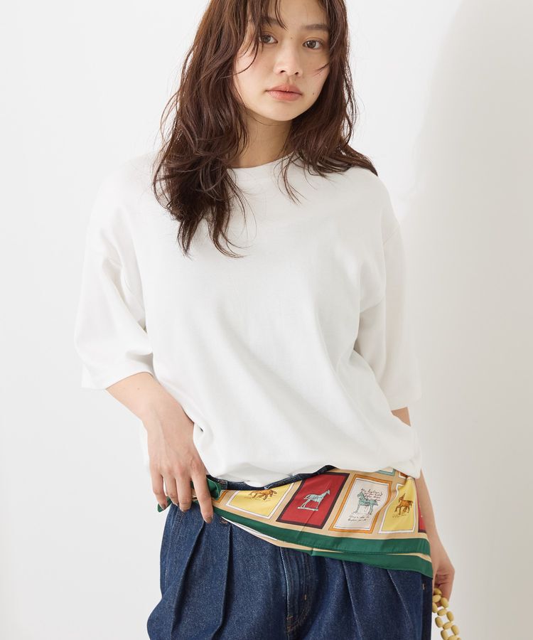 AMERICAN HOLIC「接触冷感スムースルーズクルーネックTシャツ」|Tシャツ・カットソー|