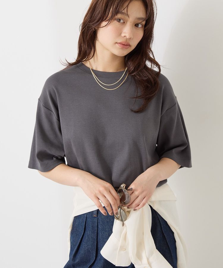 AMERICAN HOLIC「接触冷感スムースルーズクルーネックTシャツ」|Tシャツ・カットソー|