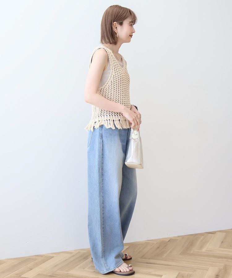 AMERICAN HOLIC「【前後2WAY】フリンジショートベスト」|ベスト・ジレ|