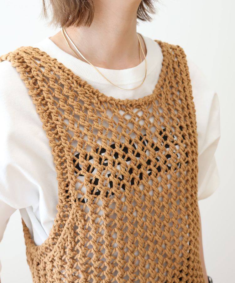 AMERICAN HOLIC「【前後2WAY】フリンジショートベスト」|ベスト・ジレ|