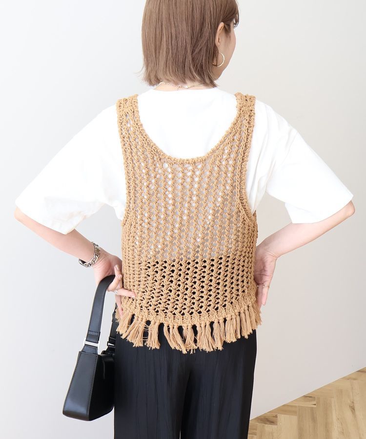 AMERICAN HOLIC「【前後2WAY】フリンジショートベスト」|ベスト・ジレ|
