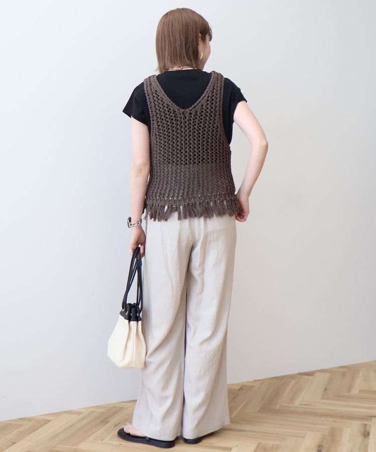 AMERICAN HOLIC「【前後2WAY】フリンジショートベスト」|ベスト・ジレ|