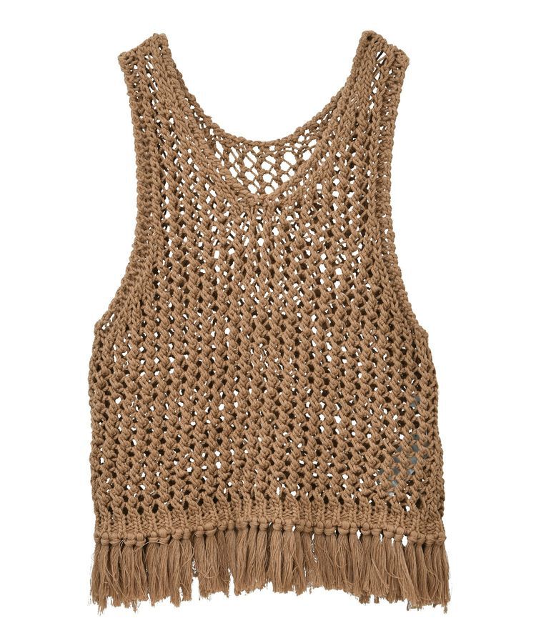 AMERICAN HOLIC「【前後2WAY】フリンジショートベスト」|ベスト・ジレ|