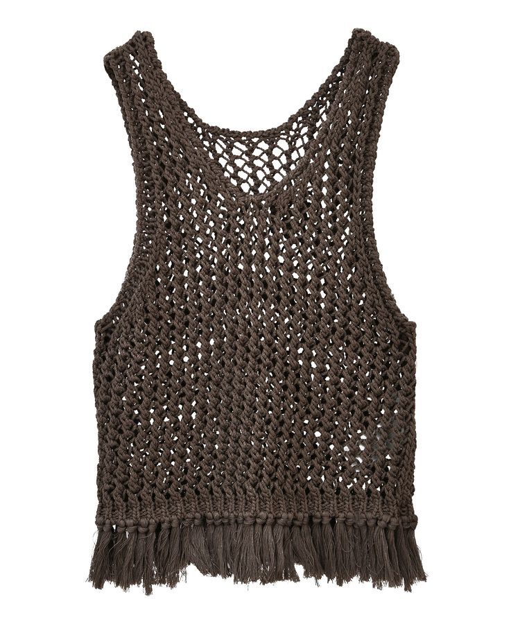 AMERICAN HOLIC「【前後2WAY】フリンジショートベスト」|ベスト・ジレ|