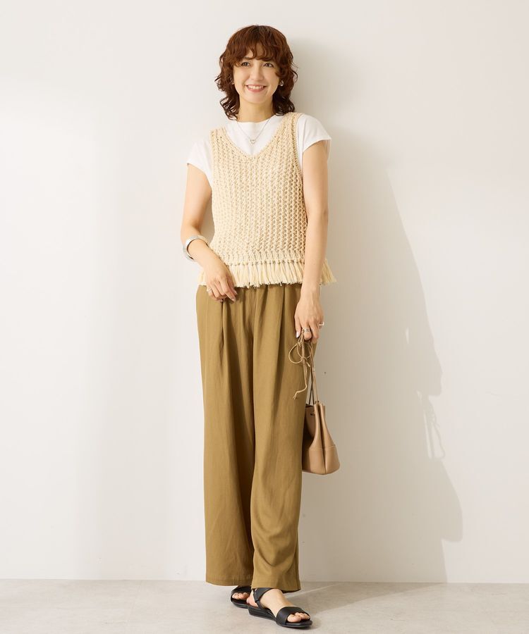 AMERICAN HOLIC「【前後2WAY】フリンジショートベスト」|ベスト・ジレ|