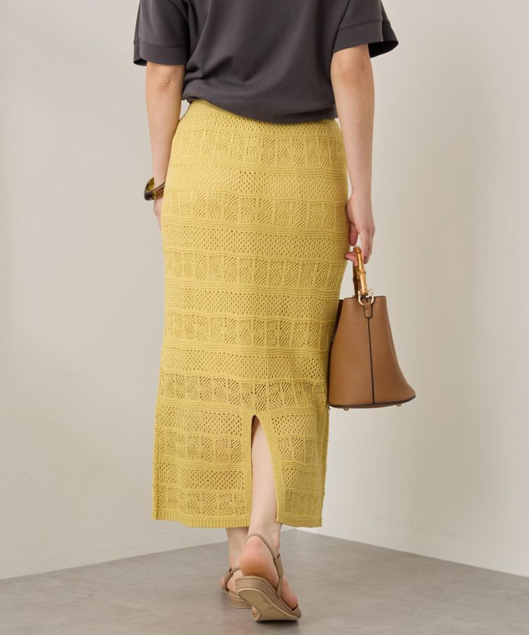 AMERICAN HOLIC「レース編みニットタイトスカート」|タイト|