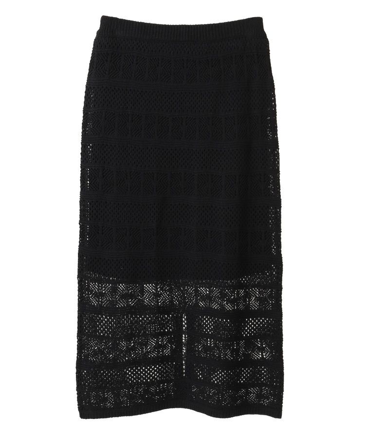 AMERICAN HOLIC「レース編みニットタイトスカート」|タイト|