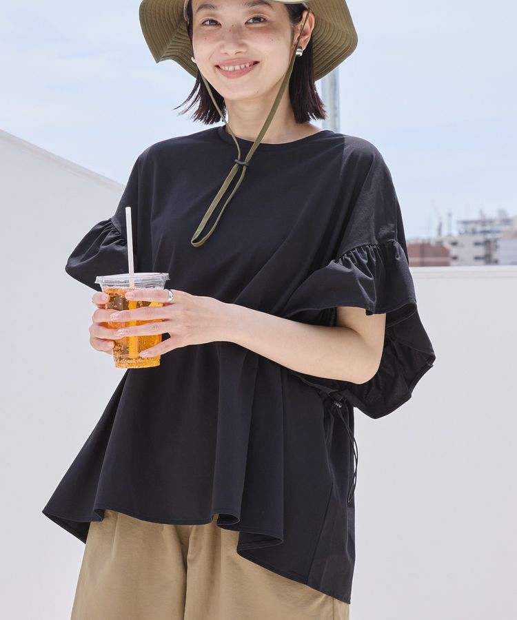 AMERICAN HOLIC「【水陸両用】UVカット袖フリルプルオーバー」|Tシャツ・カットソー|