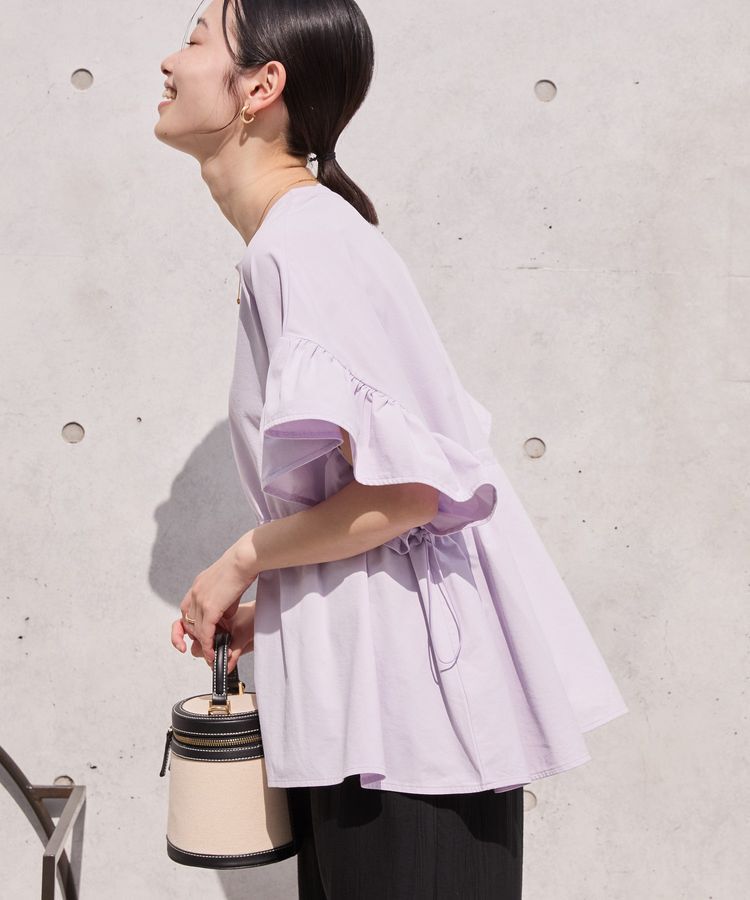 AMERICAN HOLIC「【水陸両用】UVカット袖フリルプルオーバー」|Tシャツ・カットソー|