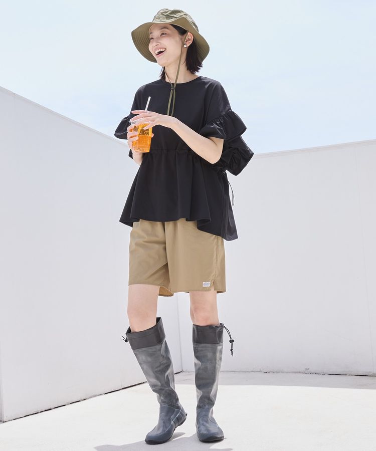 AMERICAN HOLIC「【水陸両用】UVカット袖フリルプルオーバー」|Tシャツ・カットソー|