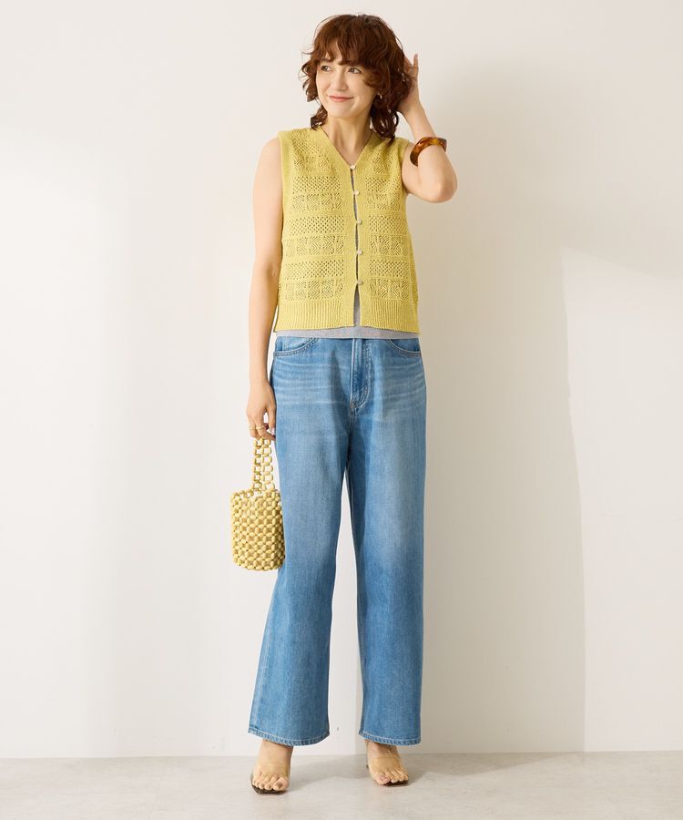 AMERICAN HOLIC「【前後2WAY】レース編みニットベスト」|ベスト・ジレ|