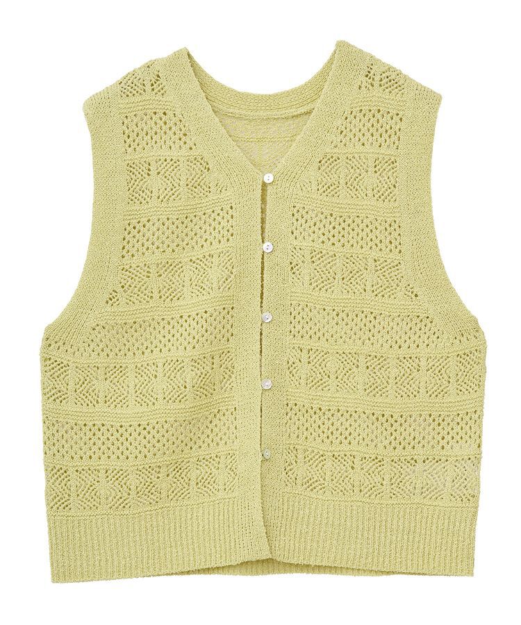 AMERICAN HOLIC「【前後2WAY】レース編みニットベスト」|ベスト・ジレ|