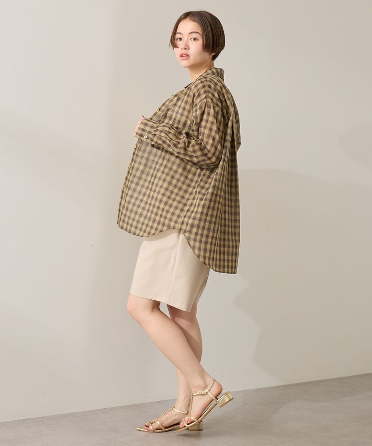 AMERICAN HOLIC「シアーチェック柄オーバーシャツ」|シャツ・ブラウス|