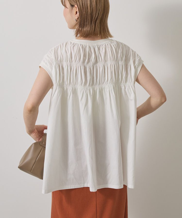 AMERICAN HOLIC「シャーリング半袖フレアプルオーバー」|Tシャツ・カットソー|