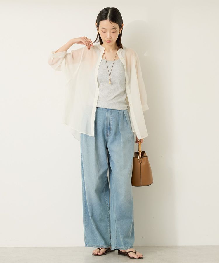 AMERICAN HOLIC「5分袖シアードルマンシャツ」|シャツ・ブラウス|