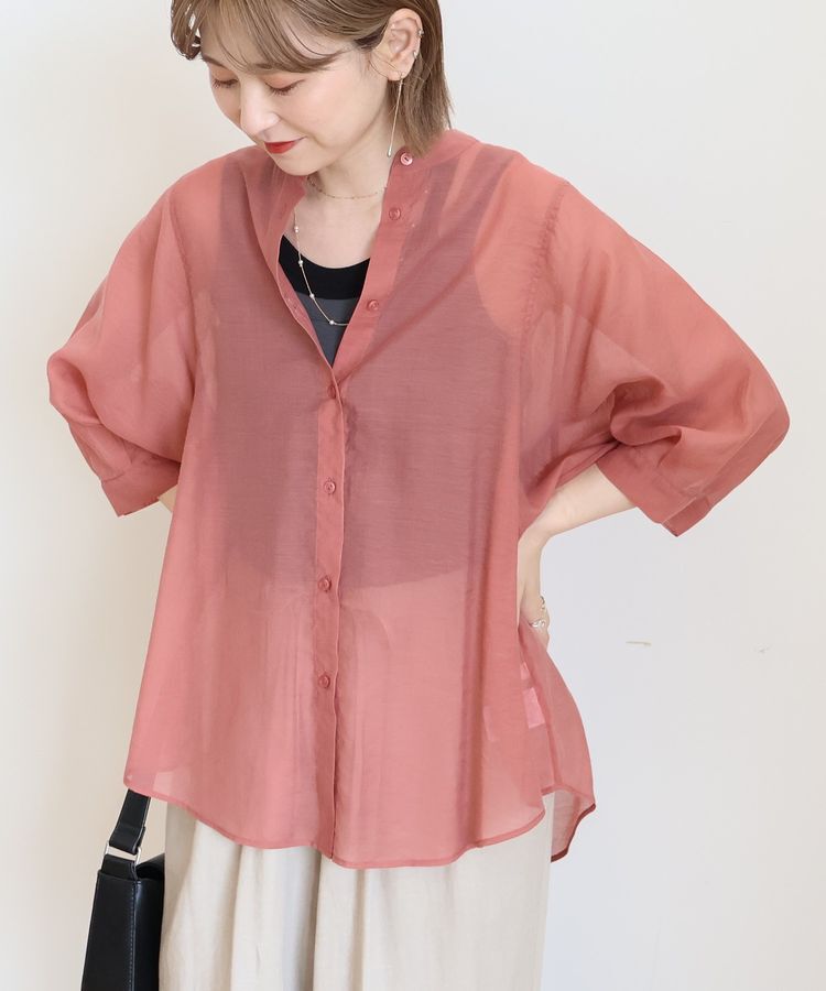 AMERICAN HOLIC「5分袖シアードルマンシャツ」|シャツ・ブラウス|