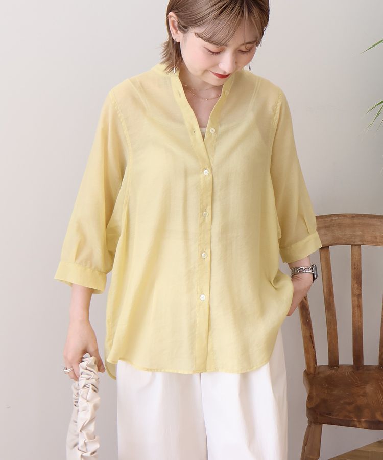 AMERICAN HOLIC「5分袖シアードルマンシャツ」|シャツ・ブラウス|