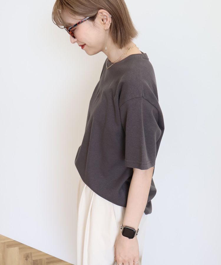 AMERICAN HOLIC「ワッフル半袖プルオーバー」|Tシャツ・カットソー|