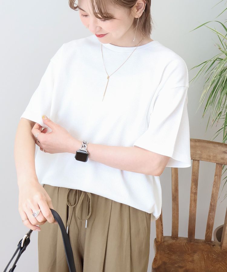 AMERICAN HOLIC「ワッフル半袖プルオーバー」|Tシャツ・カットソー|