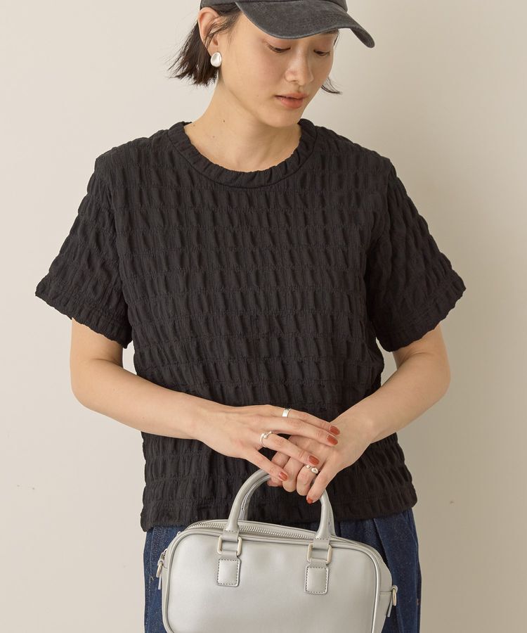 AMERICAN HOLIC「ポコポコ半袖プルオーバー」|Tシャツ・カットソー|Black