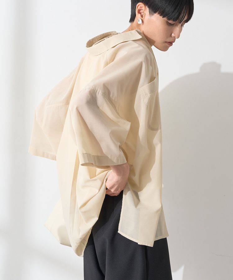 AMERICAN HOLIC「イージーケア+接触冷感Wポケットオーバーシャツ」|シャツ・ブラウス|