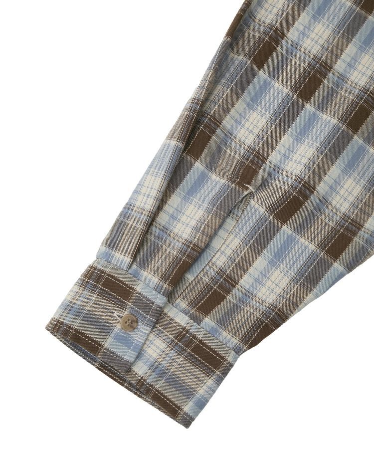 AMERICAN HOLIC「フリンジヘム起毛チェックシャツ」|シャツ・ブラウス|