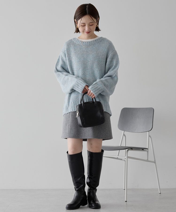 AMERICAN HOLIC「メランジルーズニットプルオーバー」|ニット・セーター|