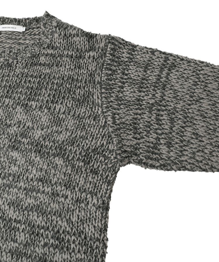 AMERICAN HOLIC「メランジルーズニットプルオーバー」|ニット・セーター|