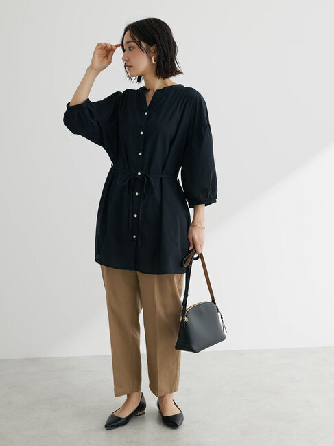 Green Parks「綿麻混イージーテーパードパンツ」|その他|