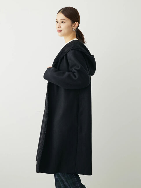 Green Parks「フード付き裏ボアロングコーディガン」|その他|