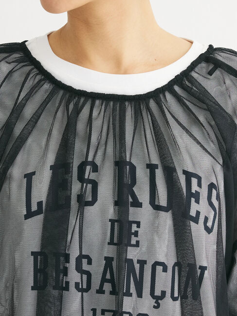 Green Parks「2WAYチュールギャザープルオーバー」|Tシャツ・カットソー|