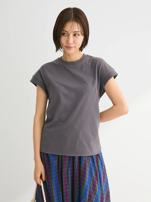 Green Parks「・Petit　Fleur　リブフレンチTEE」|Tシャツ・カットソー|