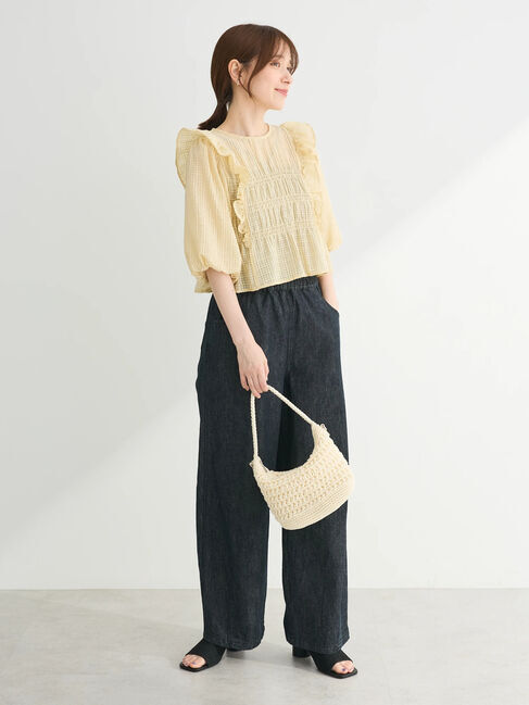 Green Parks「・ELENCARE　DUE　シャドーチェックブラウス」|シャツ・ブラウス|