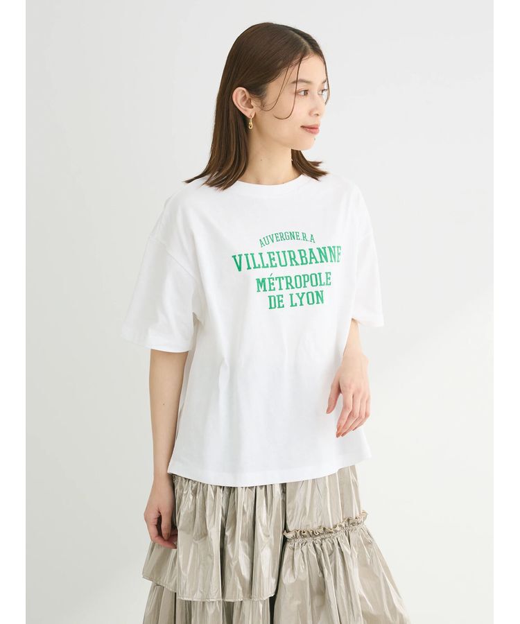 Green Parks「多段カレッジロゴボックスTシャツ」|Tシャツ・カットソー|