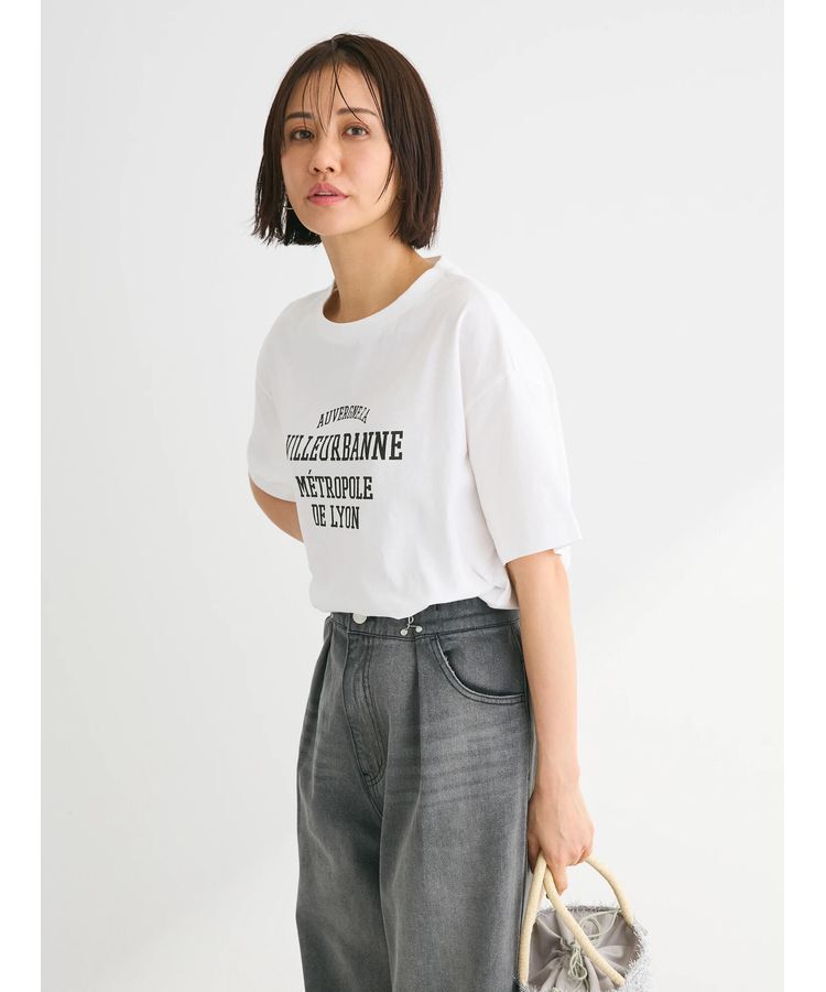 Green Parks「多段カレッジロゴボックスTシャツ」|Tシャツ・カットソー|